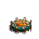 Осенний стол игры Клондайк